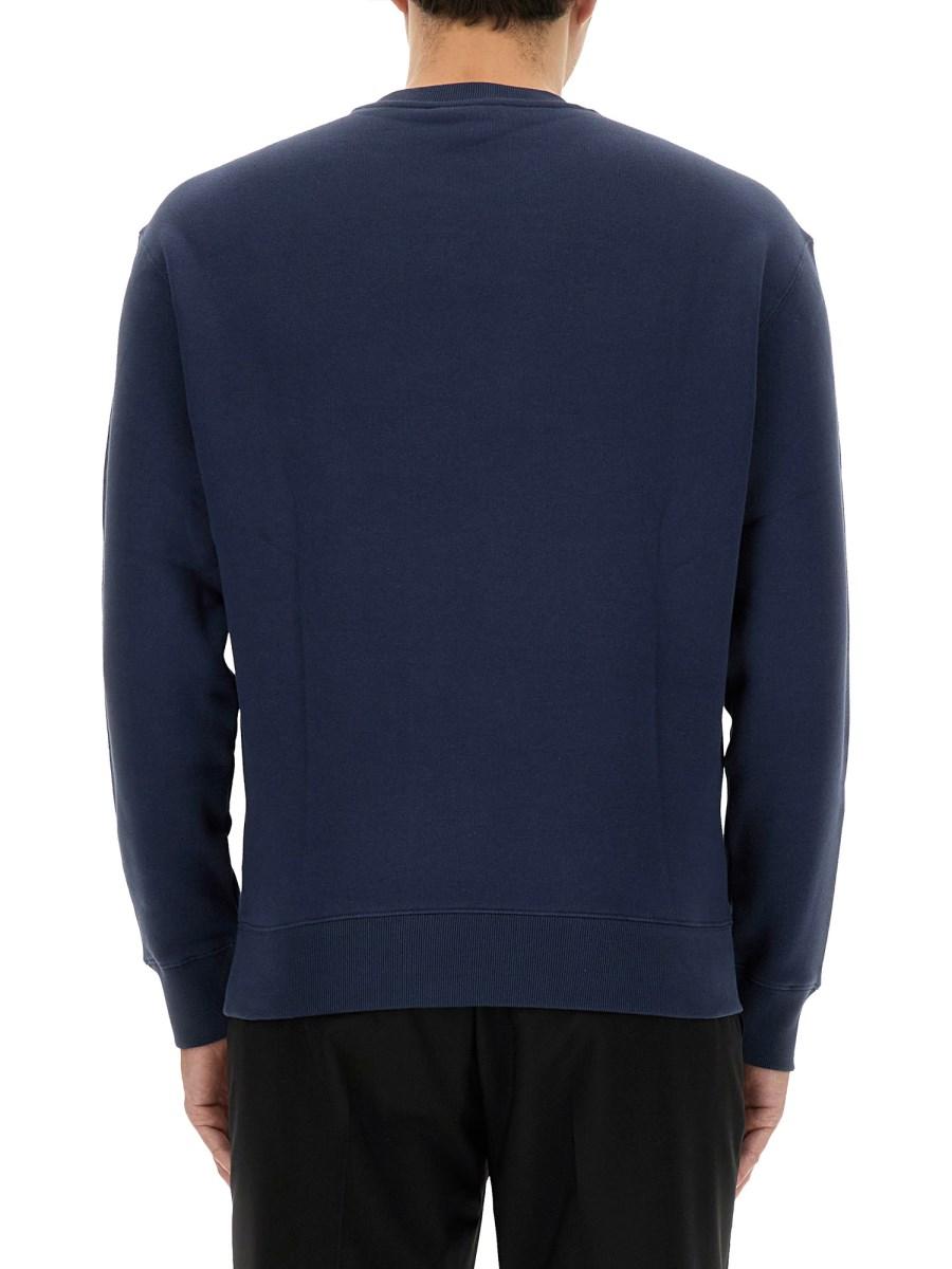 MAISON KITSUNÉ FELPA IN COTONE CON PATCH FOX