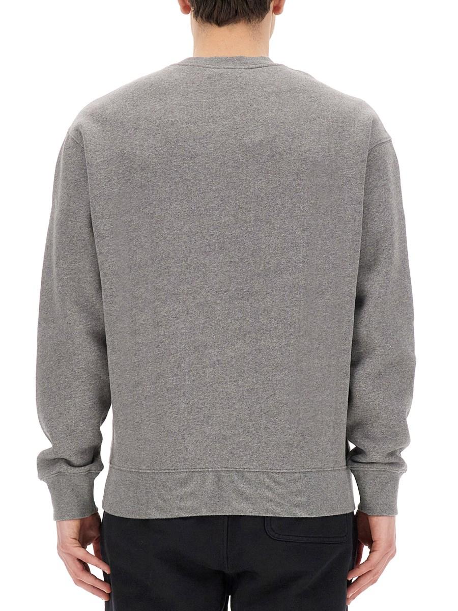 MAISON KITSUNÉ FELPA IN COTONE CON PATCH FOX