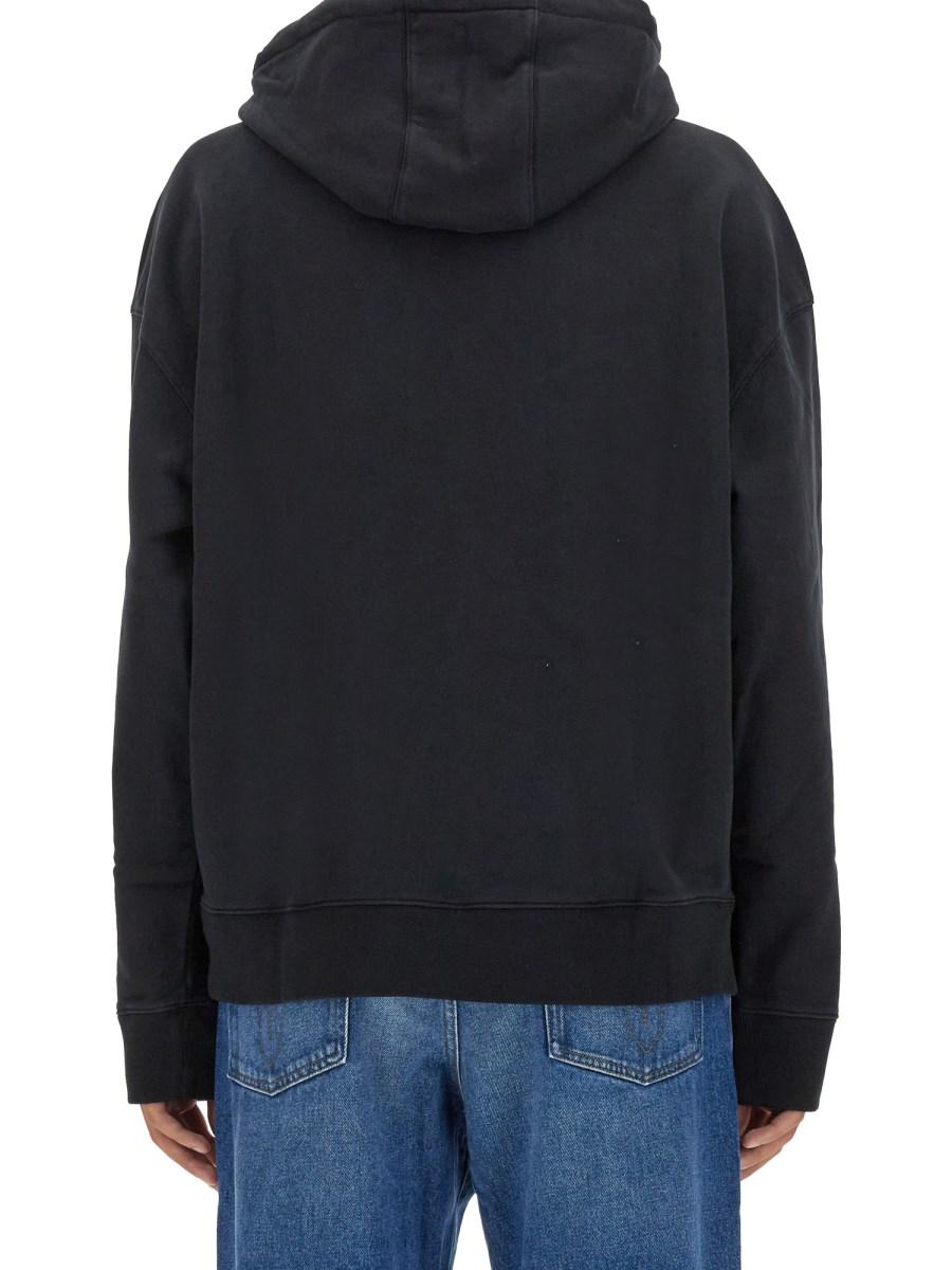 MAISON KITSUNÉ FELPA IN COTONE CON PATCH FOX