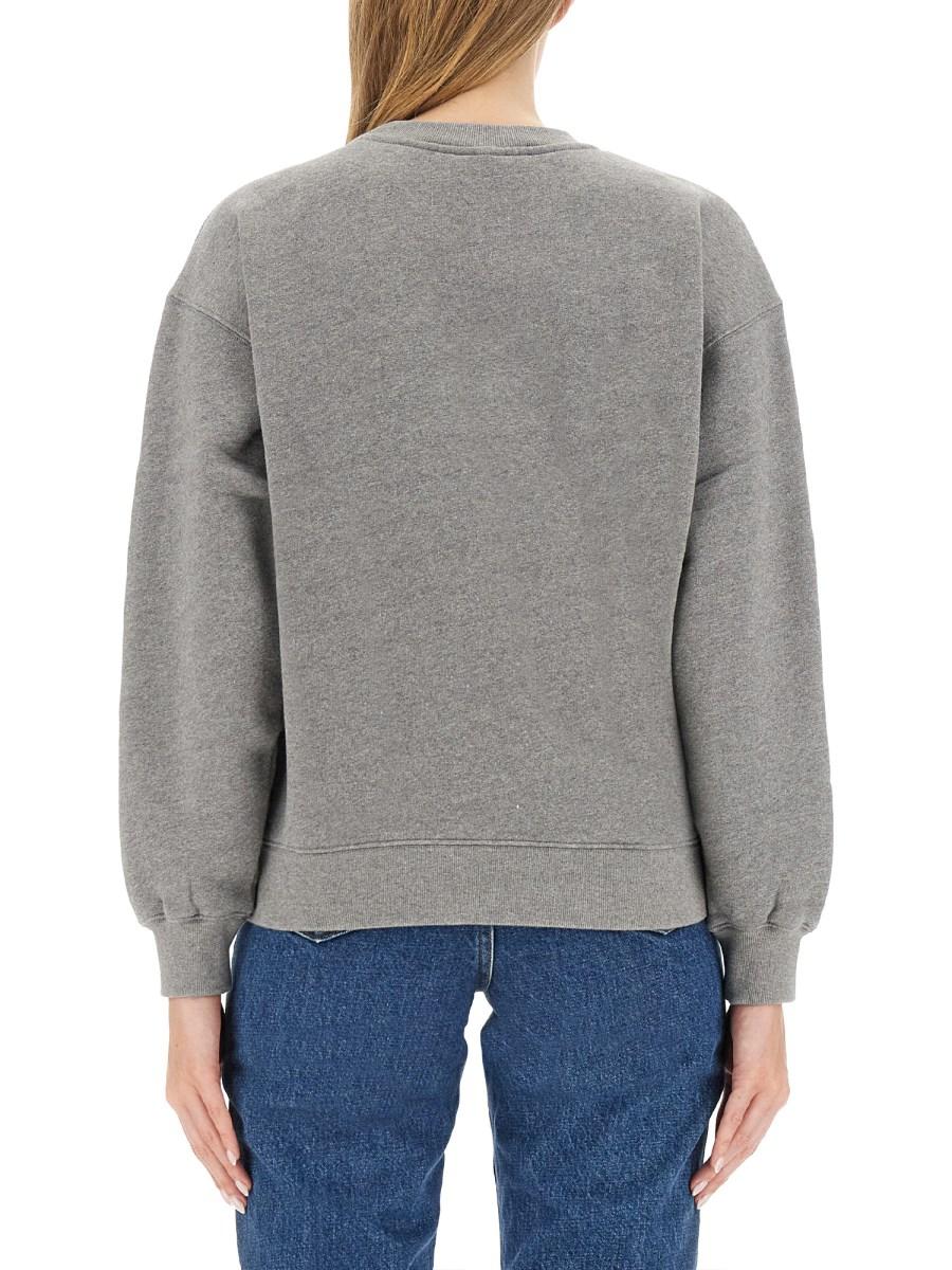 MAISON KITSUNÉ FELPA IN COTONE CON PATCH FOX