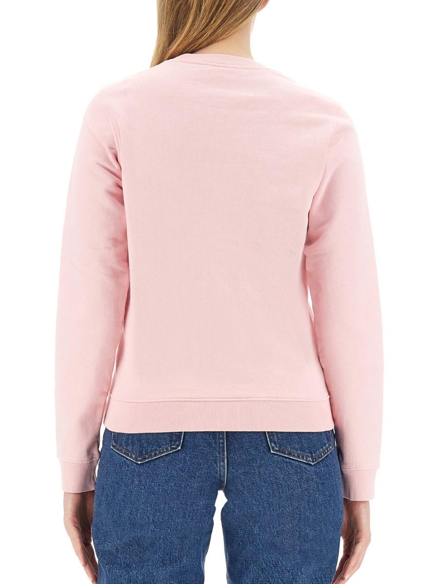 MAISON KITSUNÉ FELPA IN COTONE CON PATCH FOX
