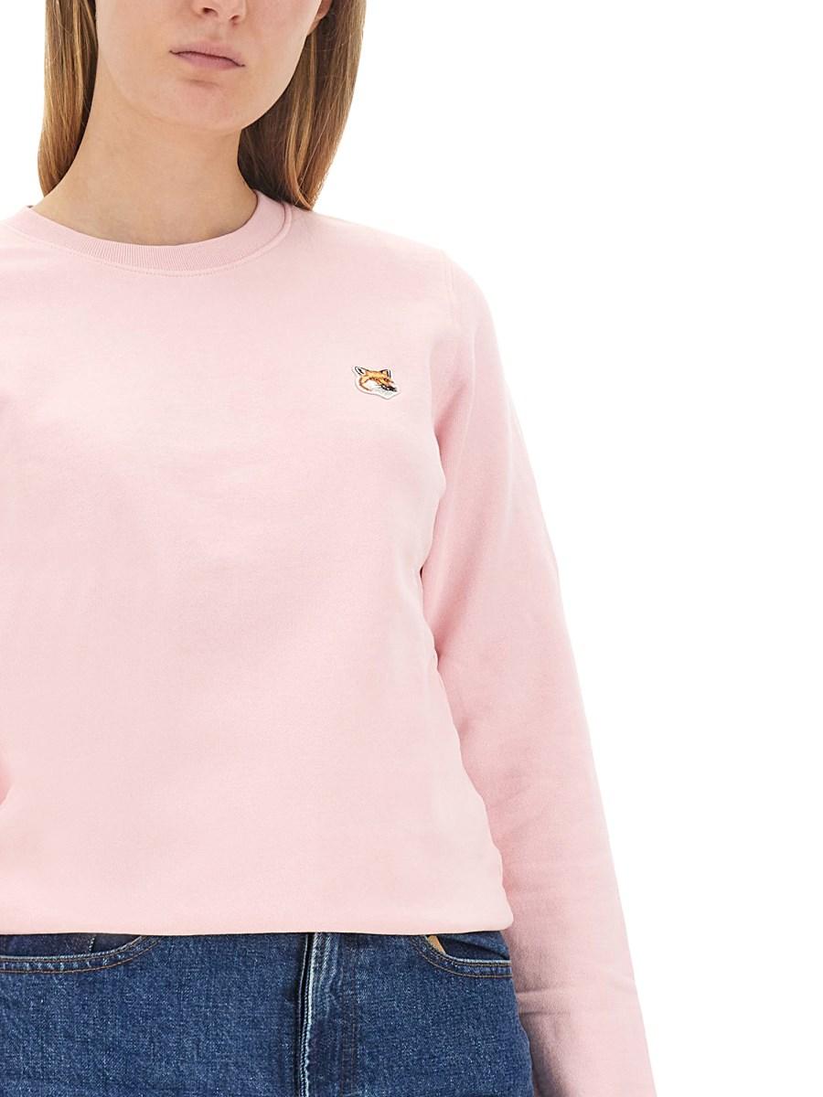 MAISON KITSUNÉ FELPA IN COTONE CON PATCH FOX