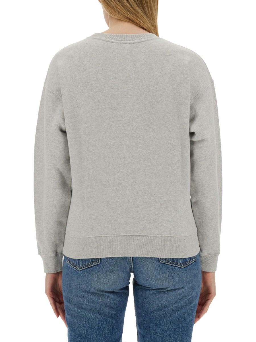 MAISON KITSUNÉ FELPA IN COTONE CON RICAMO LOGO