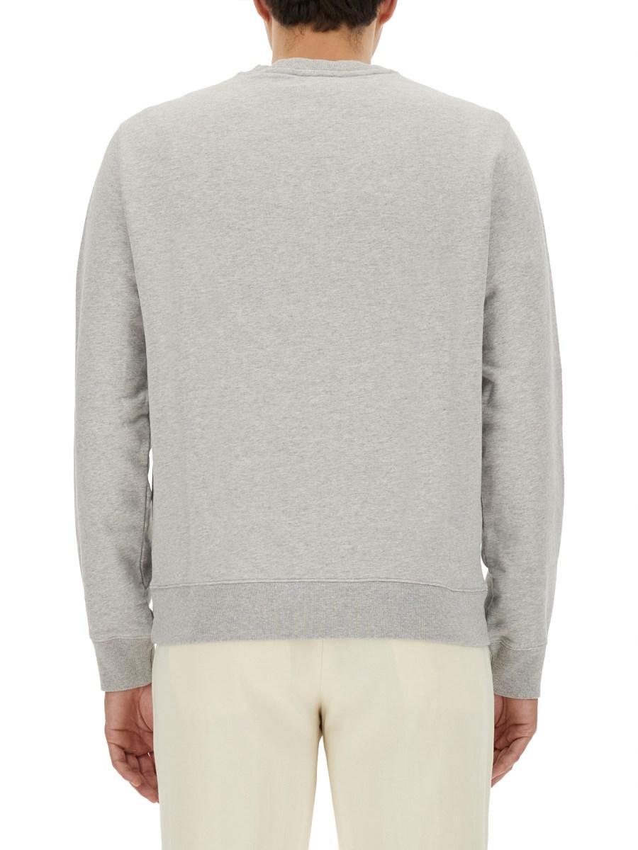 MAISON KITSUNÉ FELPA IN COTONE CON STAMPA LOGO