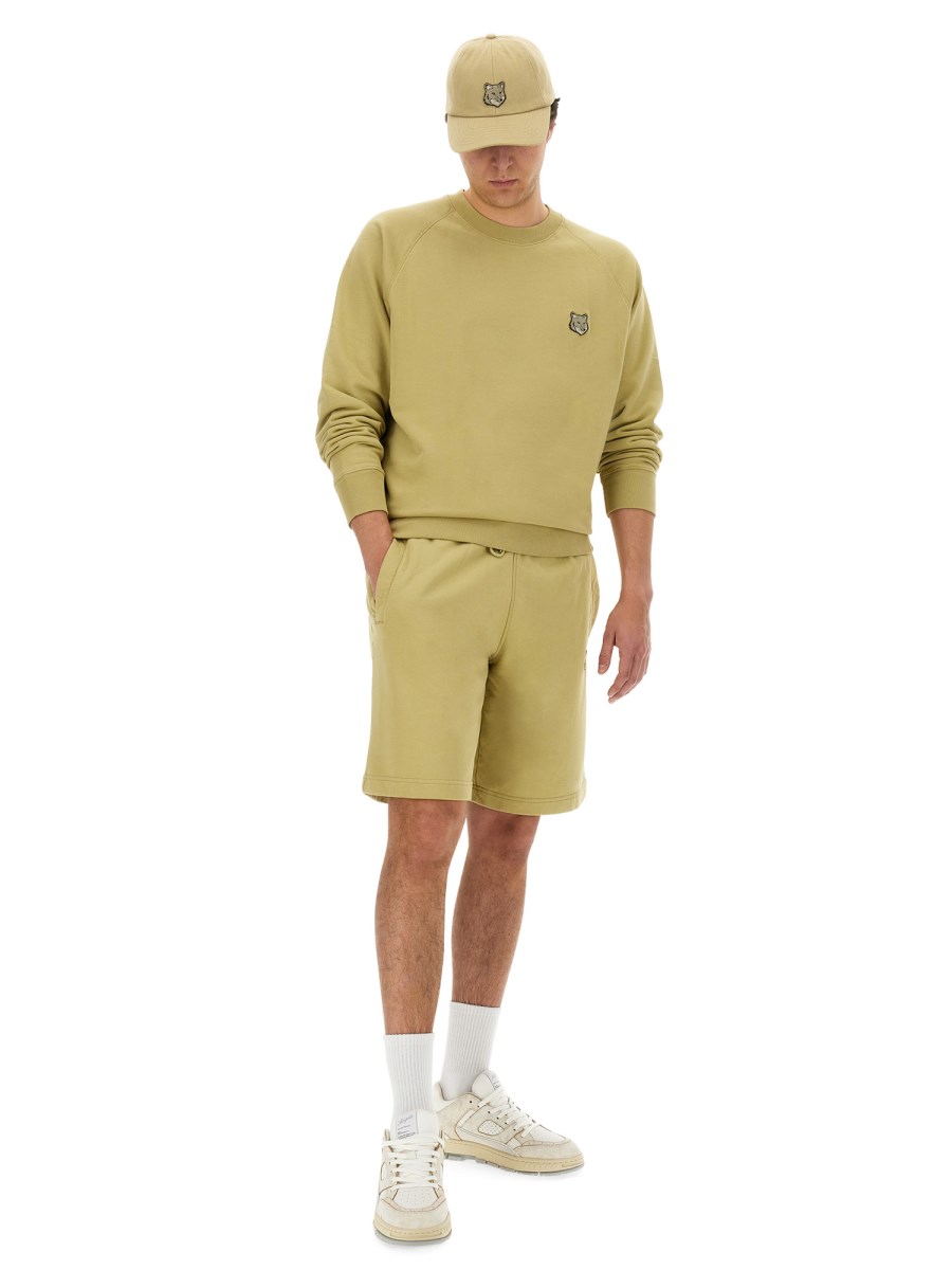 MAISON KITSUNÉ FELPA OVERSIZE IN COTONE