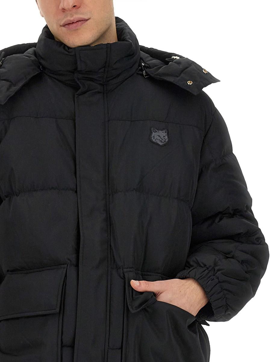 MAISON KITSUNÉ GIACCA IN NYLON CON LOGO