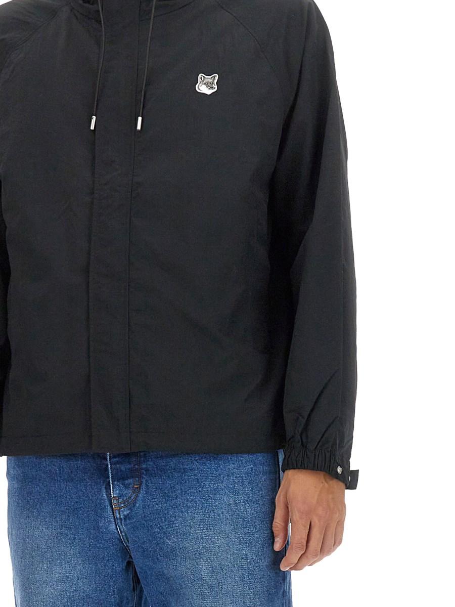 MAISON KITSUNÉ GIACCA IN NYLON CON LOGO