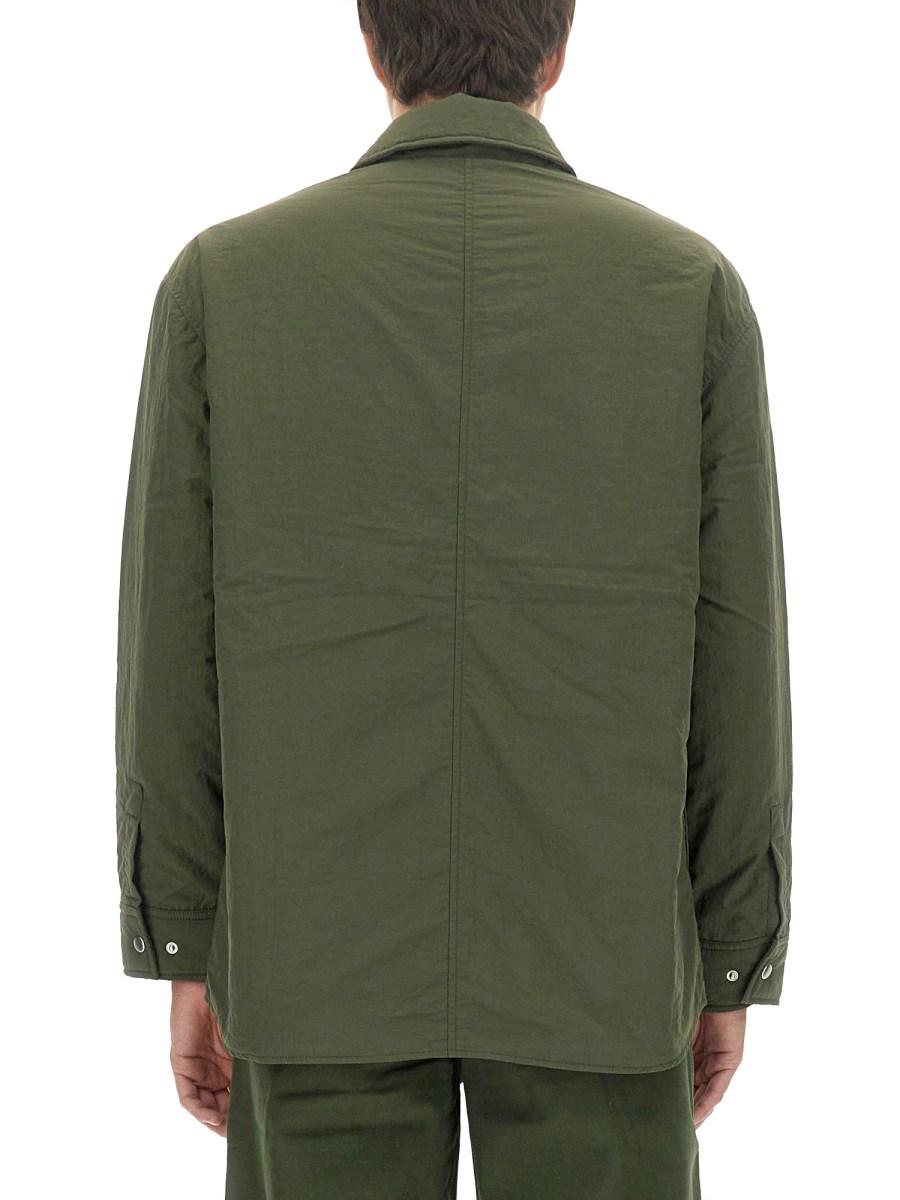 MAISON KITSUNÉ GIACCA IN NYLON CON PATCH LOGO