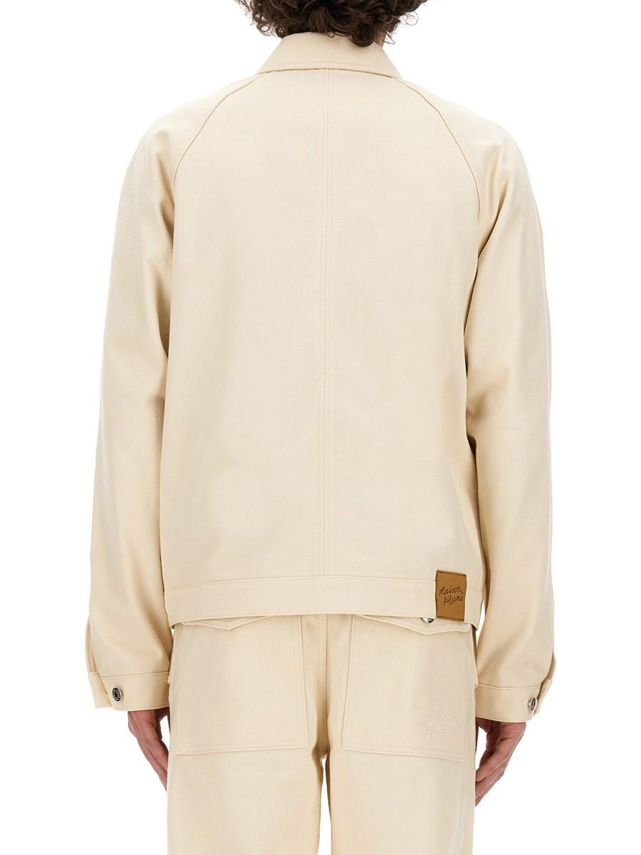MAISON KITSUNÉ GIACCA WORKWEAR IN COTONE