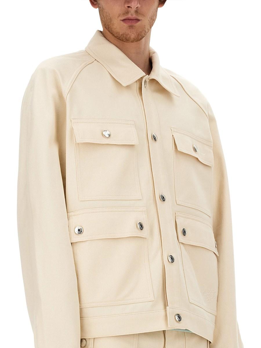 MAISON KITSUNÉ GIACCA WORKWEAR IN COTONE