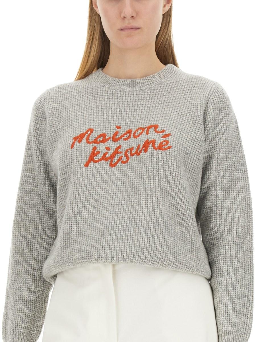 MAISON KITSUNÉ MAGLIA CON LOGO