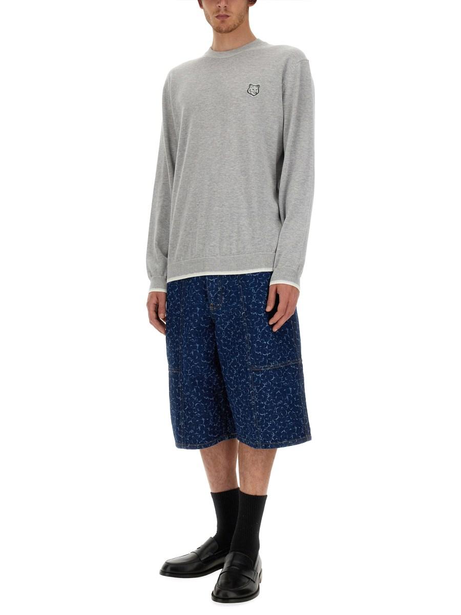 MAISON KITSUNÉ MAGLIA FOX HEAD