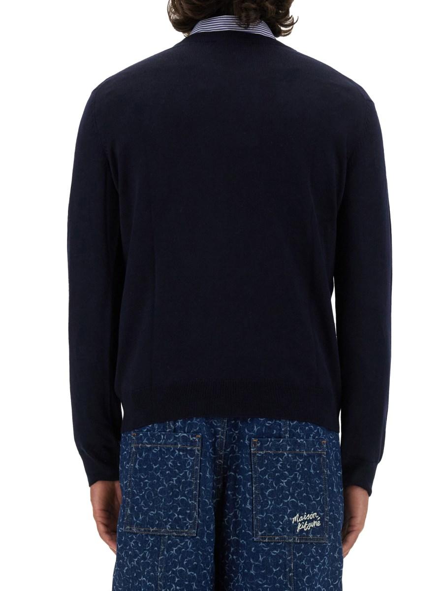MAISON KITSUNÉ MAGLIA "FOX HEAD" IN LANA