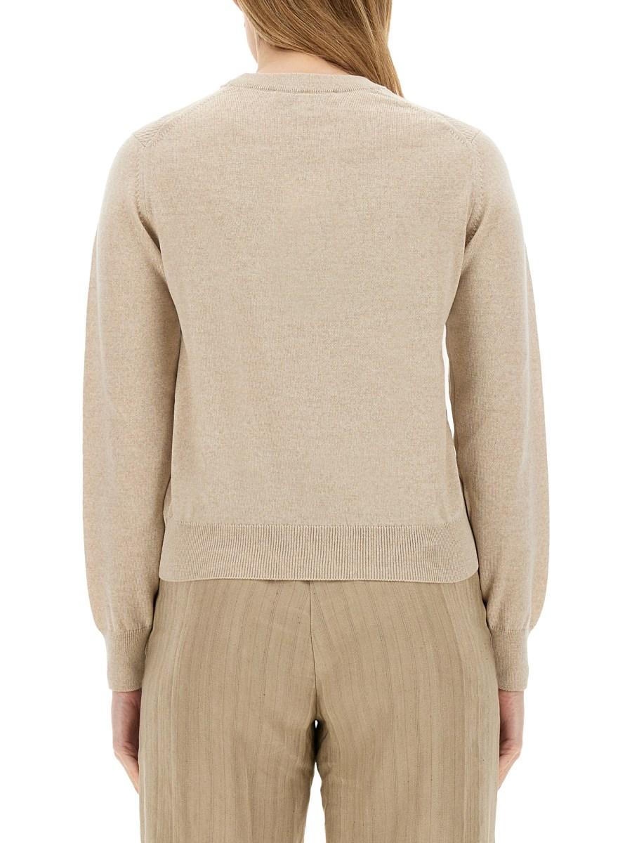 MAISON KITSUNÉ MAGLIA "FOX HEAD" IN LANA