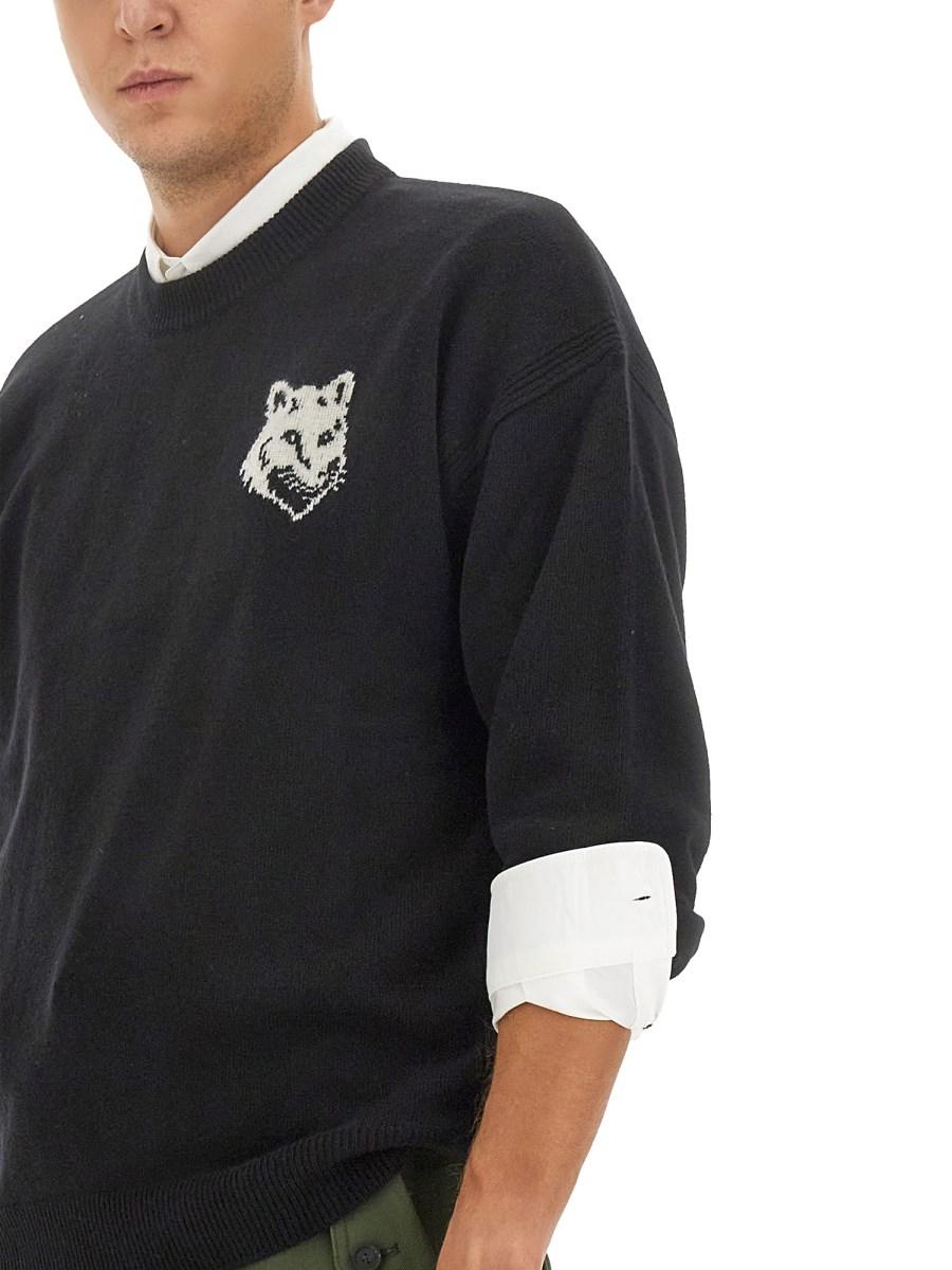 MAISON KITSUNÉ MAGLIA FOX HEAD