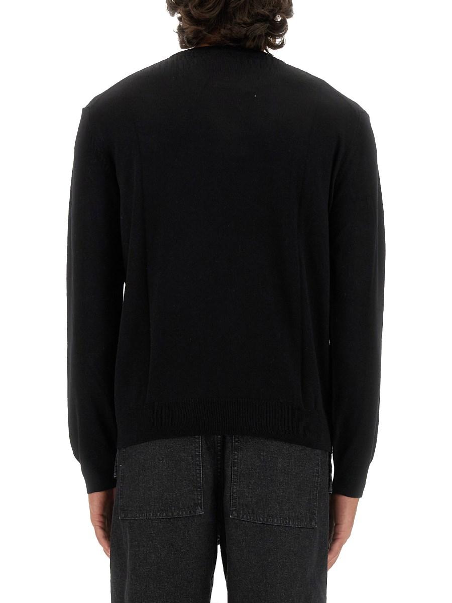 MAISON KITSUNÉ MAGLIA IN LANA CON PATCH FOX
