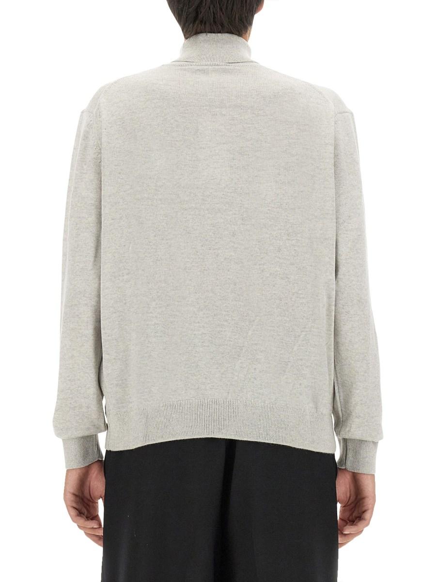MAISON KITSUNÉ MAGLIA IN LANA CON PATCH FOX