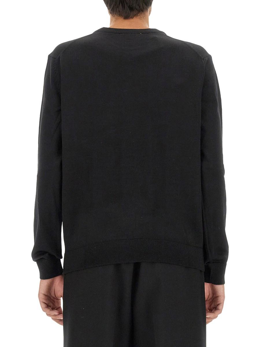 MAISON KITSUNÉ MAGLIA IN LANA CON PATCH FOX