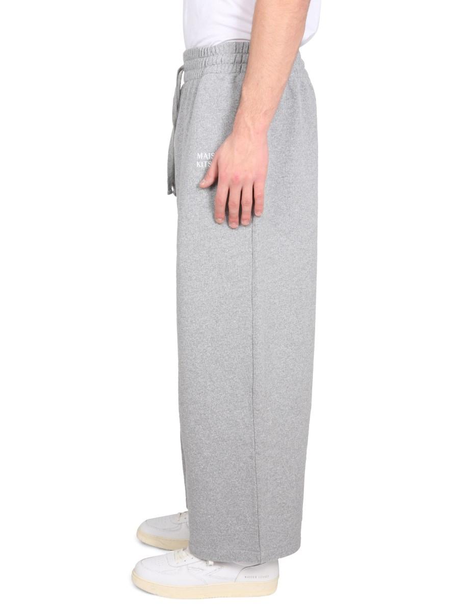 MAISON KITSUNÉ PANTALONI JAPANESE FLEECE JOG