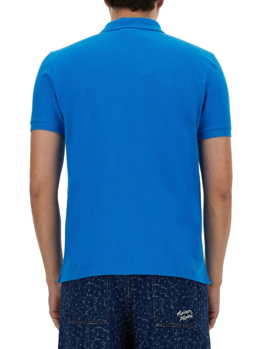 MAISON KITSUNÉ POLO "FOX HEAD" IN COTONE