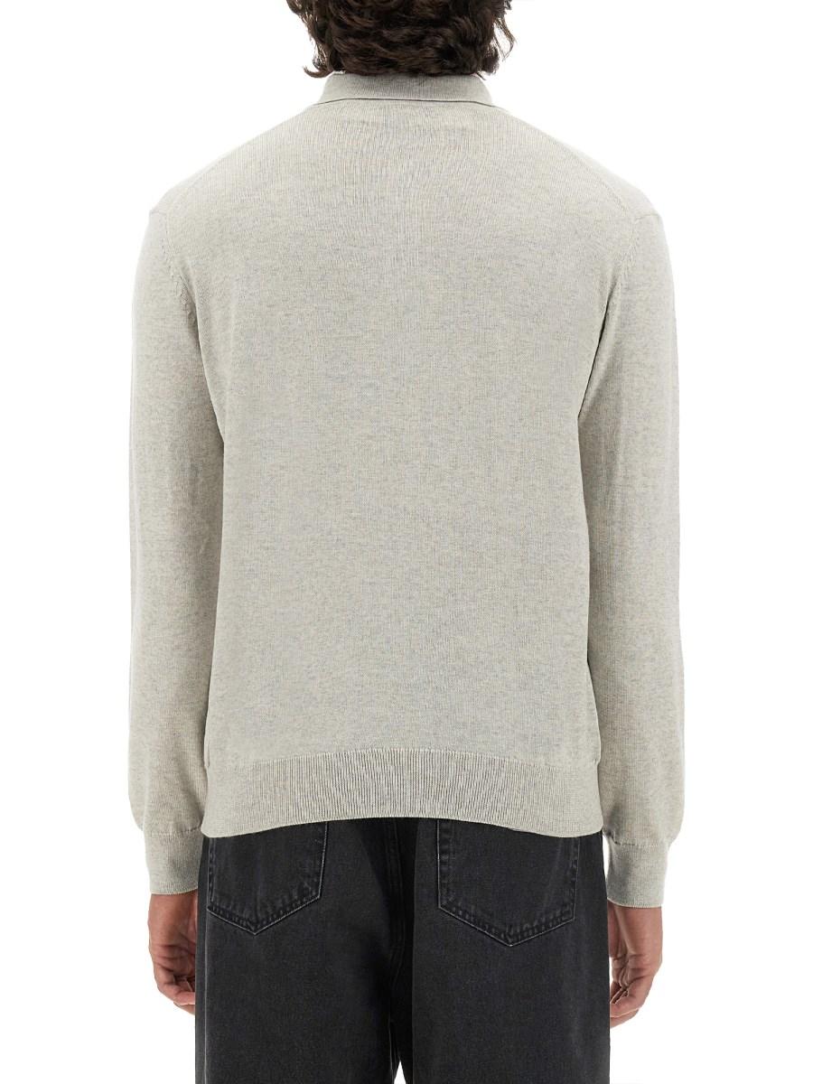 MAISON KITSUNÉ POLO "FOX HEAD" IN LANA