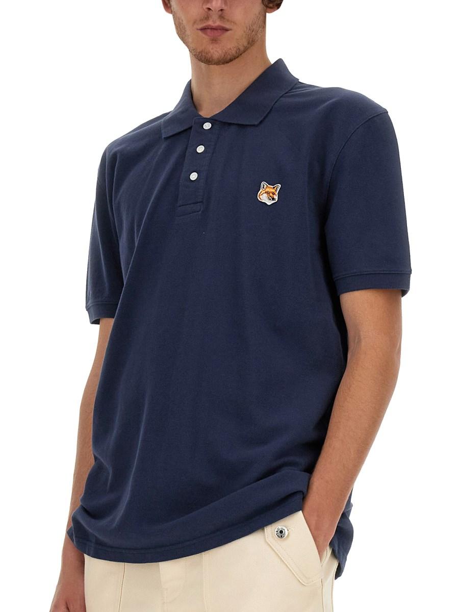 MAISON KITSUNÉ POLO REGULAR CON PATCH FOX HEAD