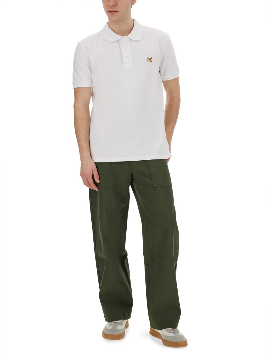 MAISON KITSUNÉ POLO REGULAR CON PATCH FOX HEAD