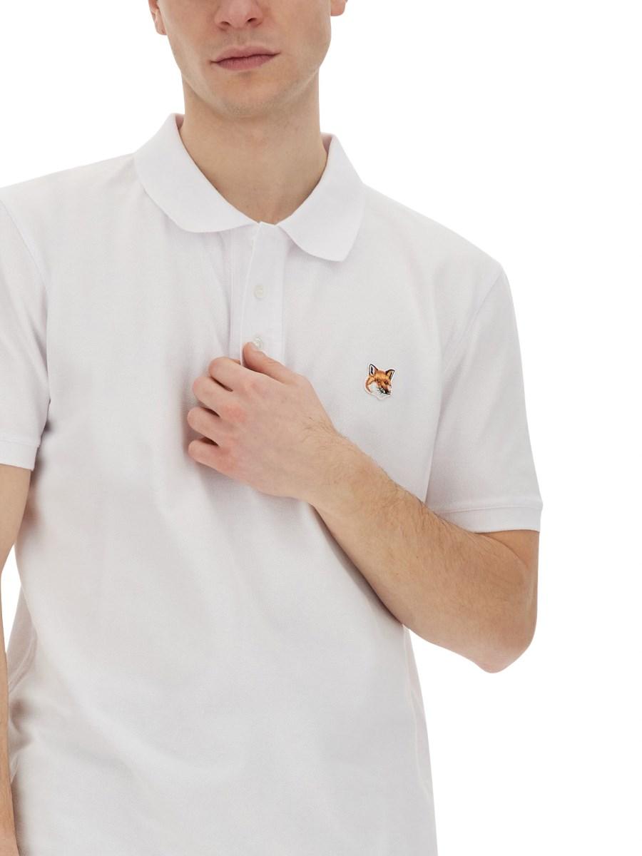 MAISON KITSUNÉ POLO REGULAR CON PATCH FOX HEAD