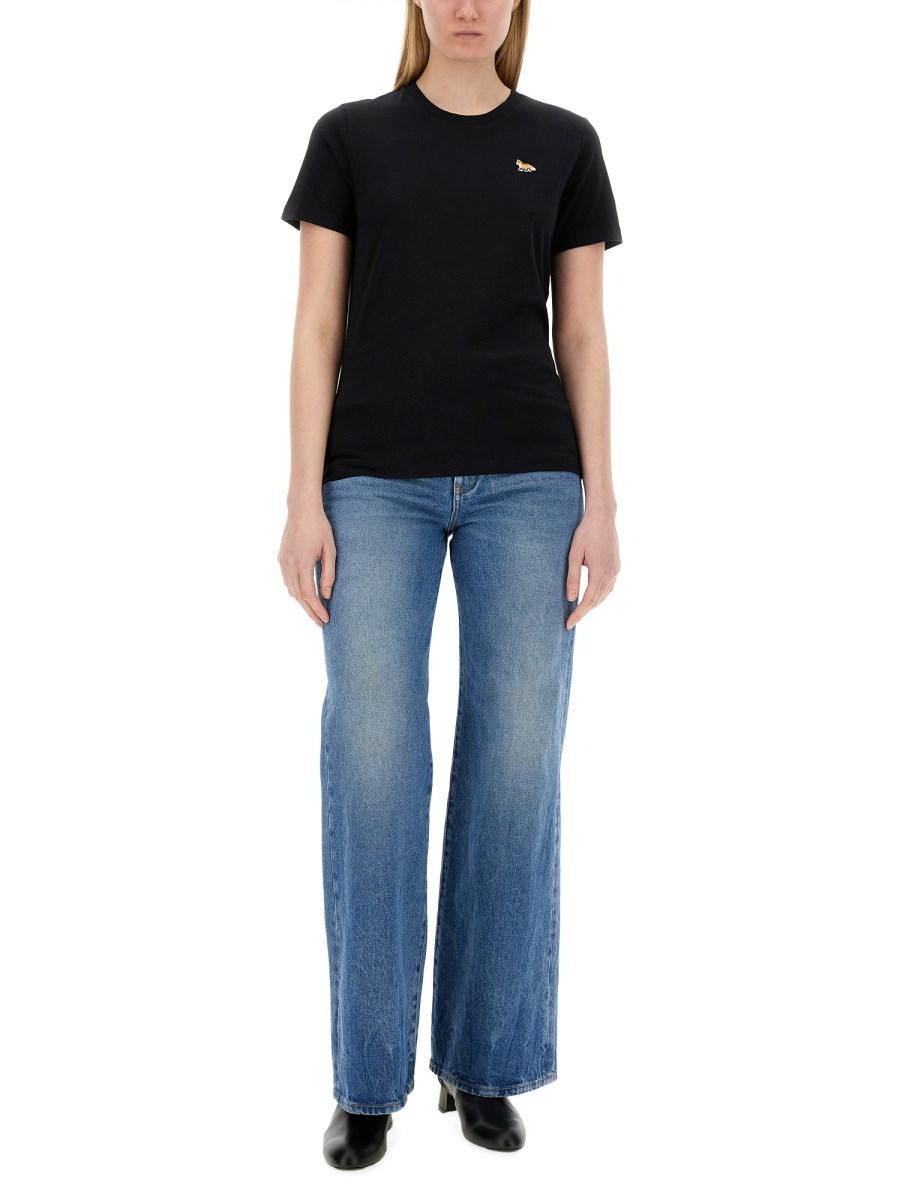 MAISON KITSUNÉ T-SHIRT CON LOGO