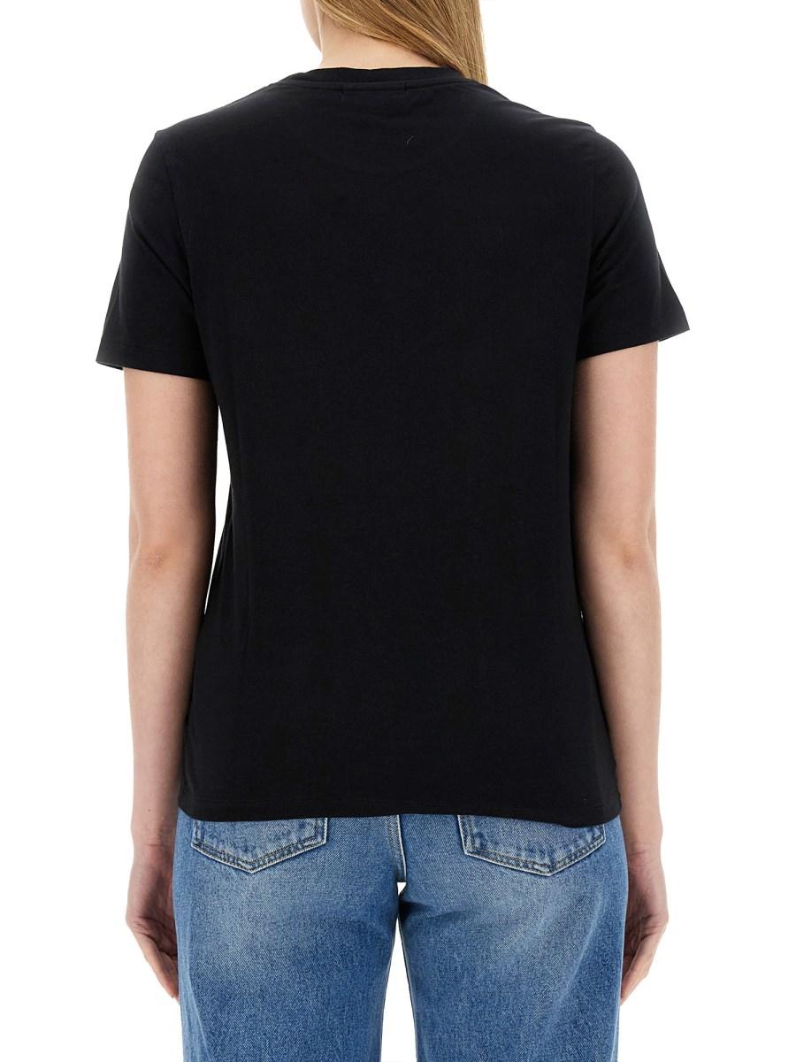 MAISON KITSUNÉ T-SHIRT CON LOGO