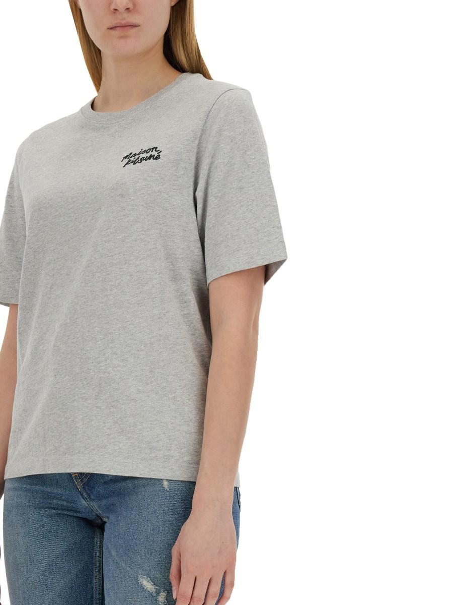 MAISON KITSUNÉ T-SHIRT CON LOGO