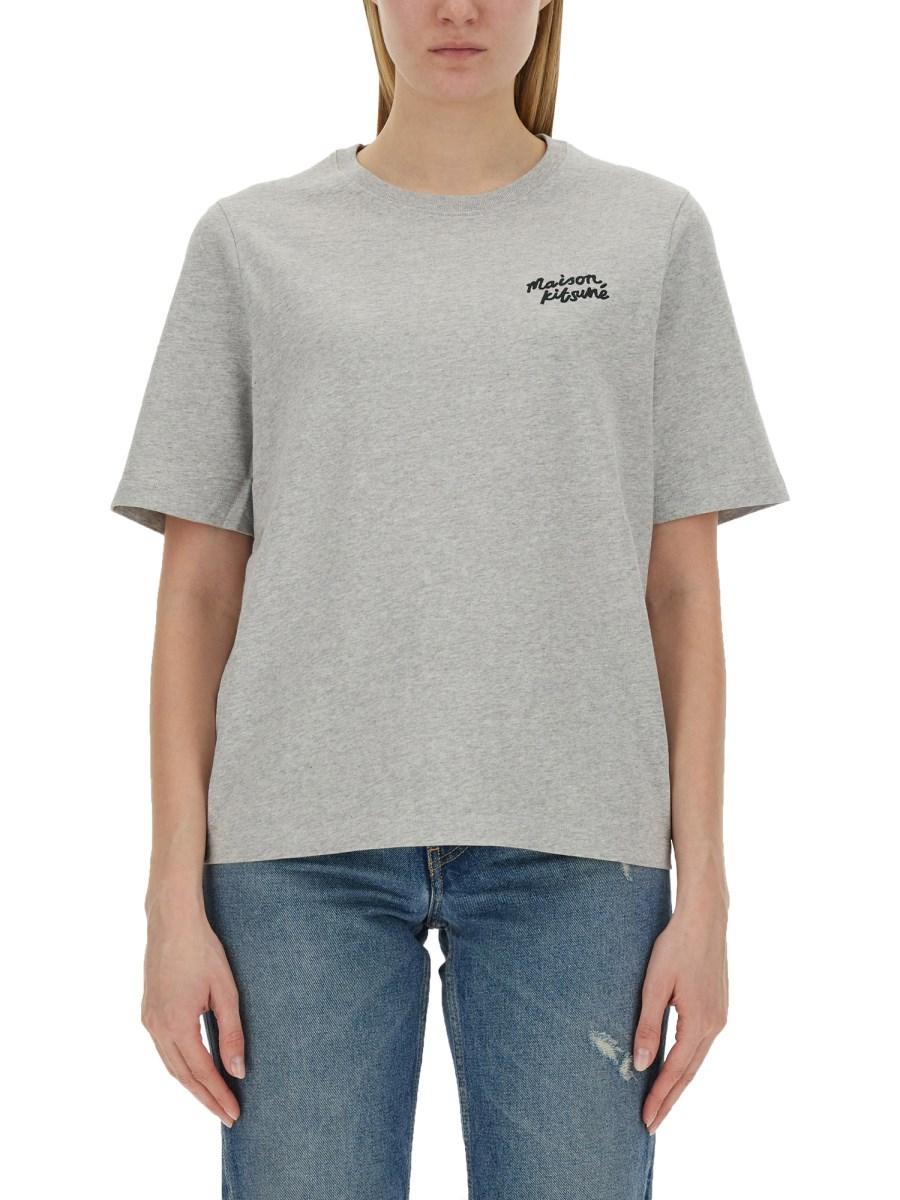 MAISON KITSUNÉ T-SHIRT CON LOGO