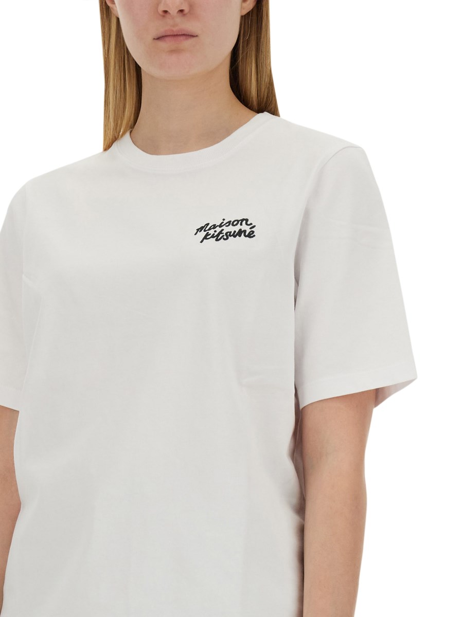 MAISON KITSUNÉ T-SHIRT CON LOGO