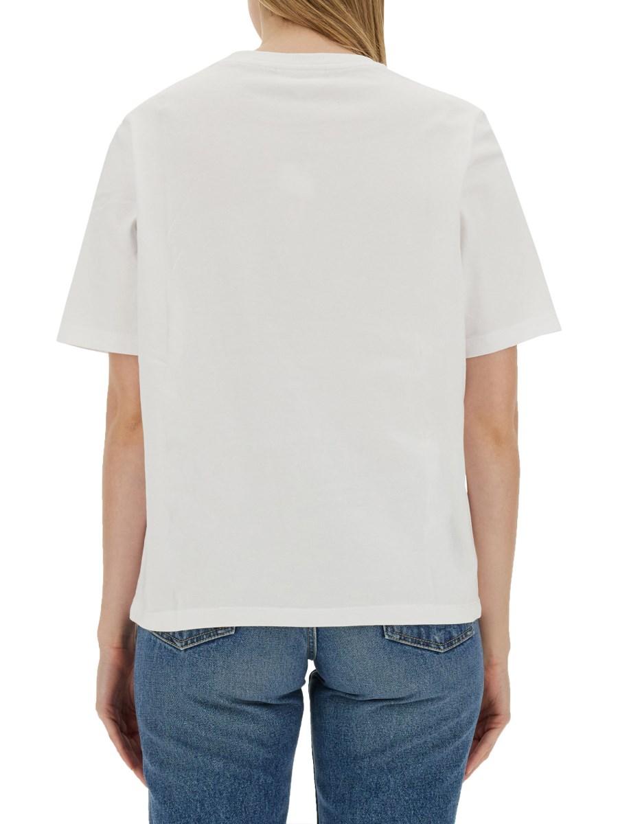 MAISON KITSUNÉ T-SHIRT CON LOGO