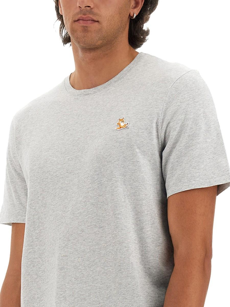 MAISON KITSUNÉ T-SHIRT CON PATCH FOX