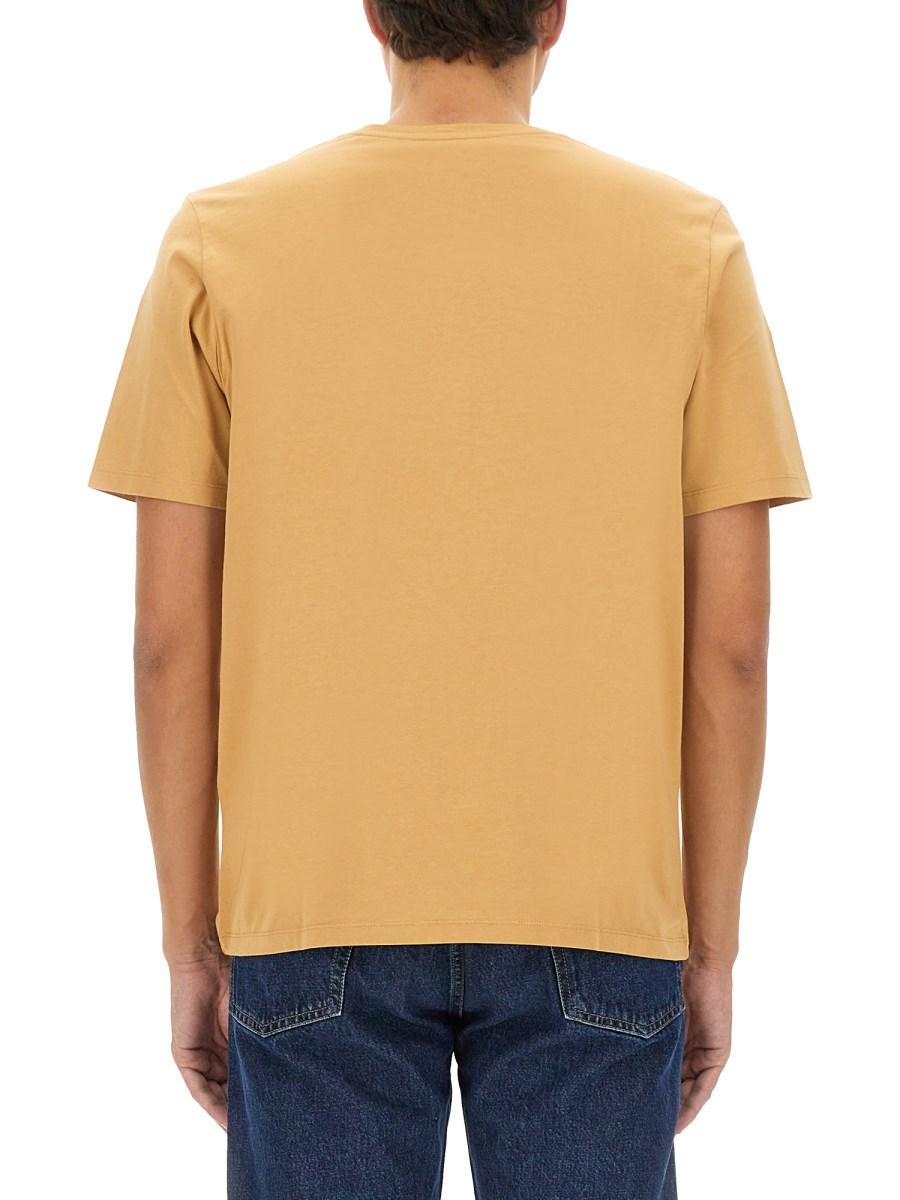 MAISON KITSUNÉ T-SHIRT CON PATCH LOGO