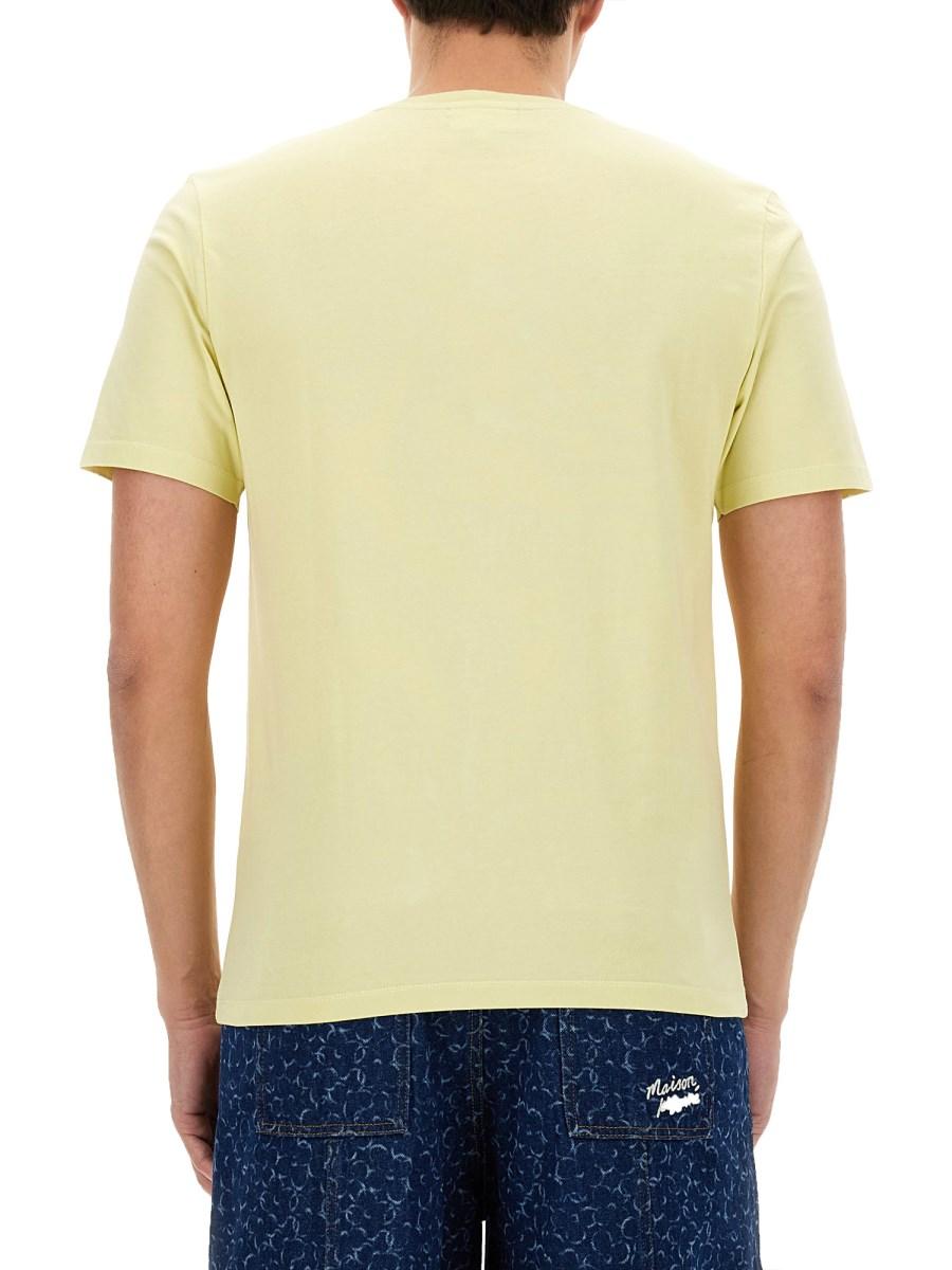 MAISON KITSUNÉ T-SHIRT FOX HEAD IN COTONE