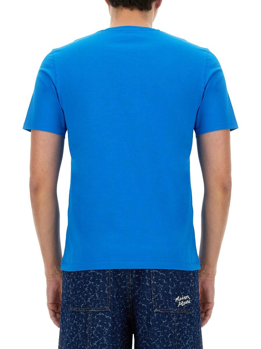 MAISON KITSUNÉ T-SHIRT "FOX HEAD" IN COTONE