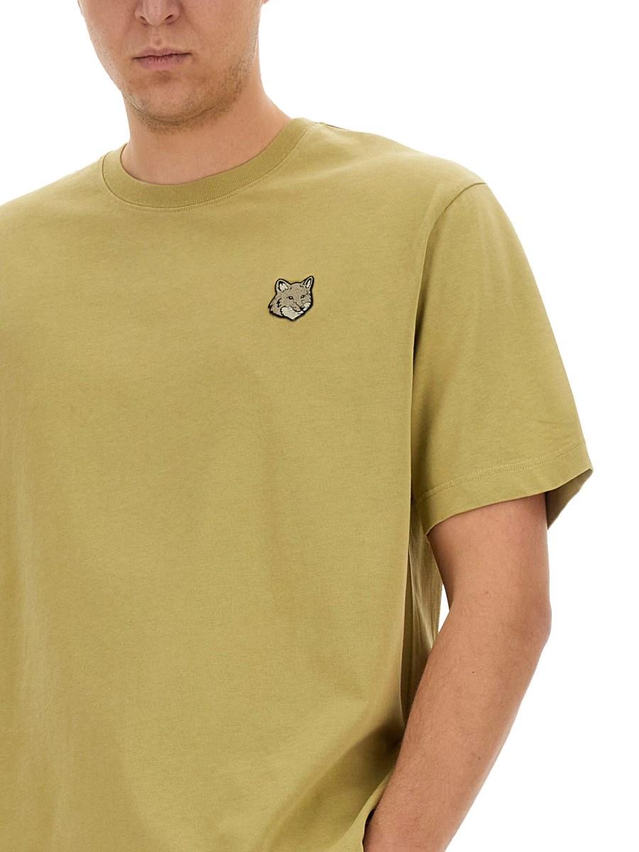MAISON KITSUNÉ T-SHIRT "FOX HEAD" IN COTONE