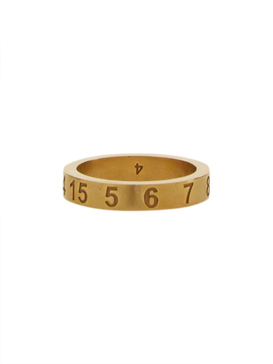 MAISON MARGIELA ANELLO IN ARGENTO CON LOGO