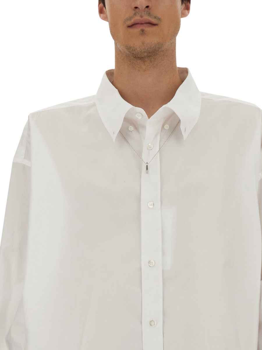 MAISON MARGIELA CAMICIA OXFORD IN COTONE BIOLOGICO