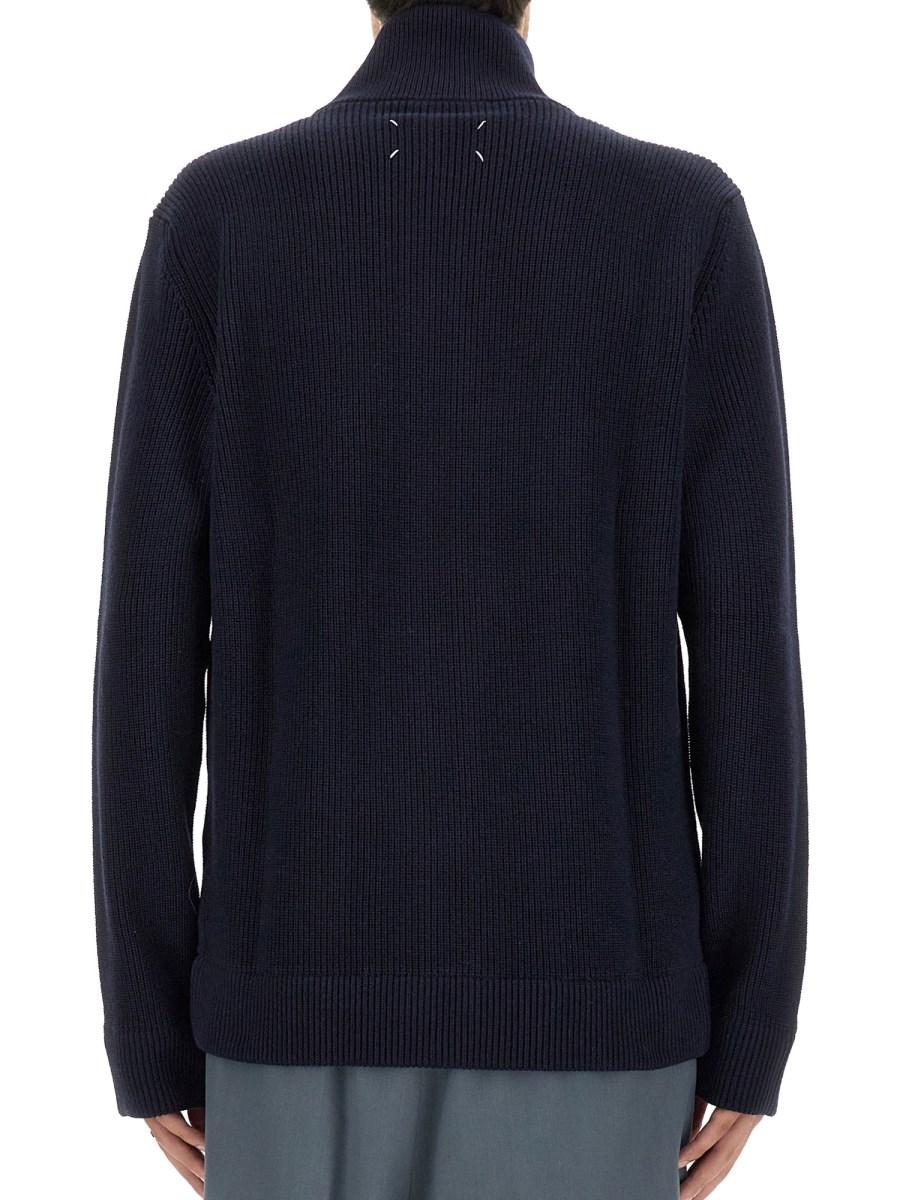 MAISON MARGIELA CARDIGAN IN MAGLIA CON ZIP