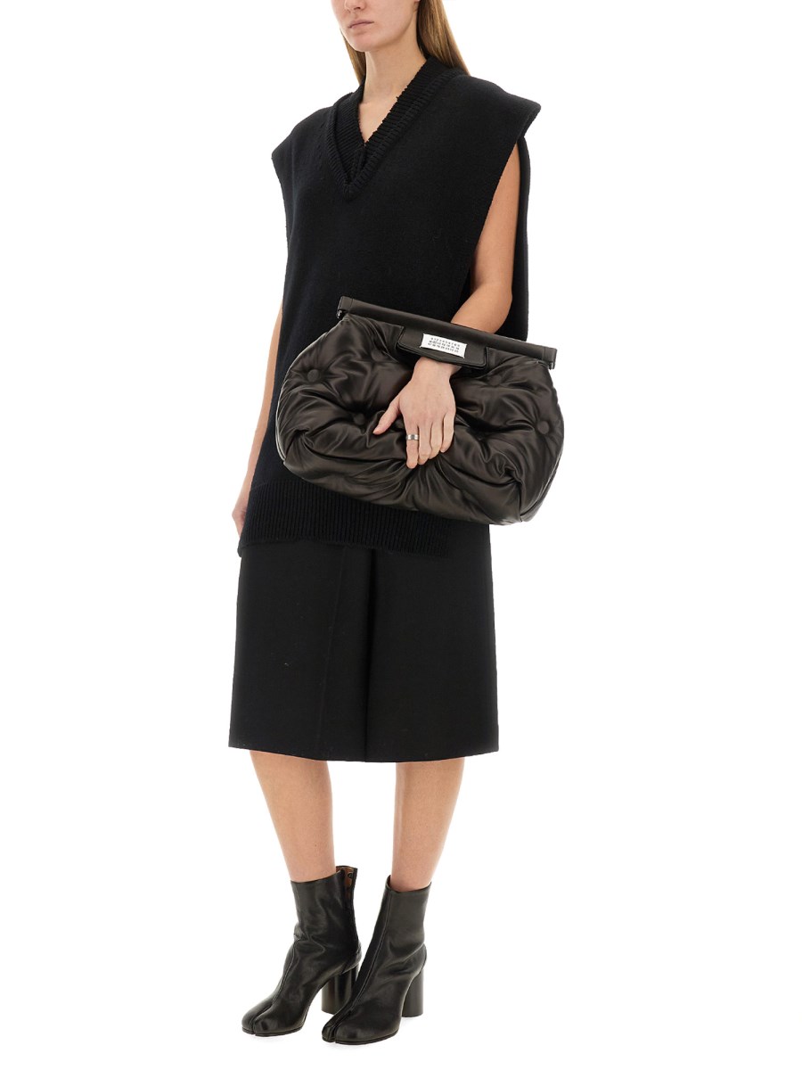 MAISON MARGIELA GILET IN MAGLIA A STRATI