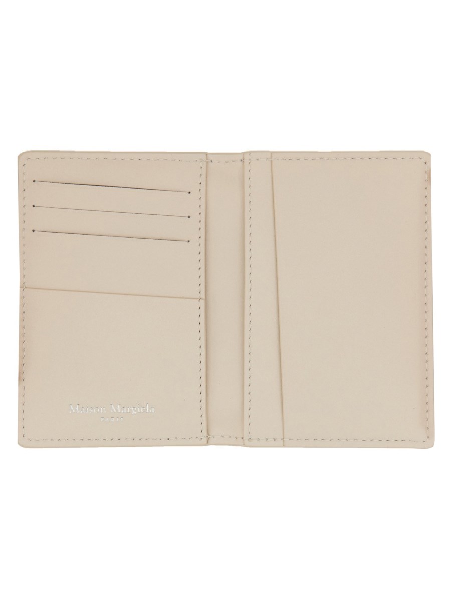 MAISON MARGIELA PORTACARTE BI-FOLD IN PELLE