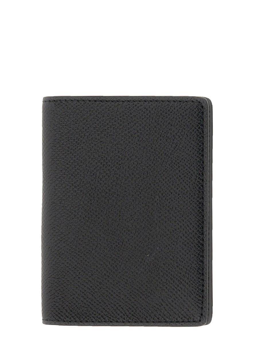 MAISON MARGIELA PORTACARTE BI-FOLD IN PELLE