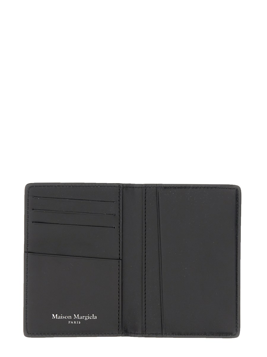 MAISON MARGIELA PORTACARTE BI-FOLD IN PELLE