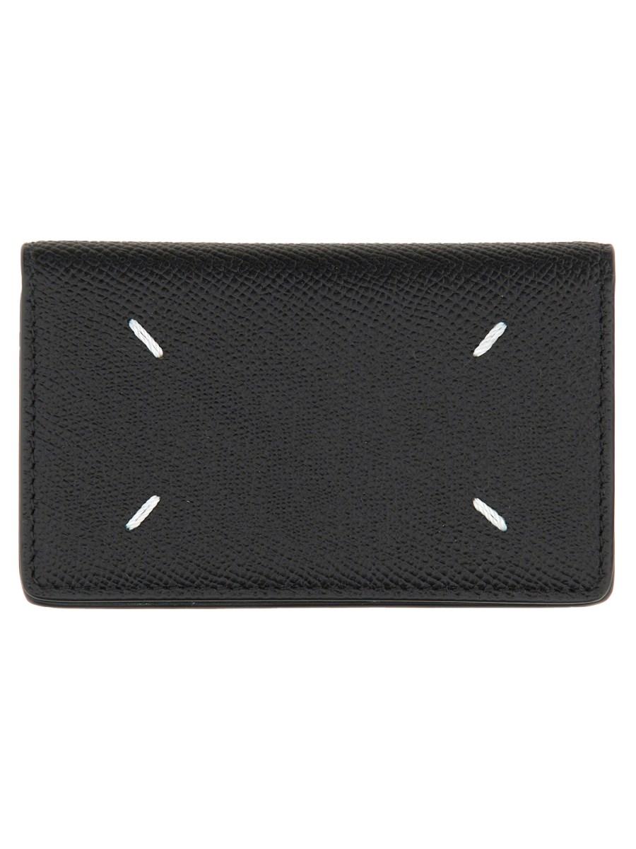 MAISON MARGIELA PORTACARTE "FOUR STITCHES" IN PELLE