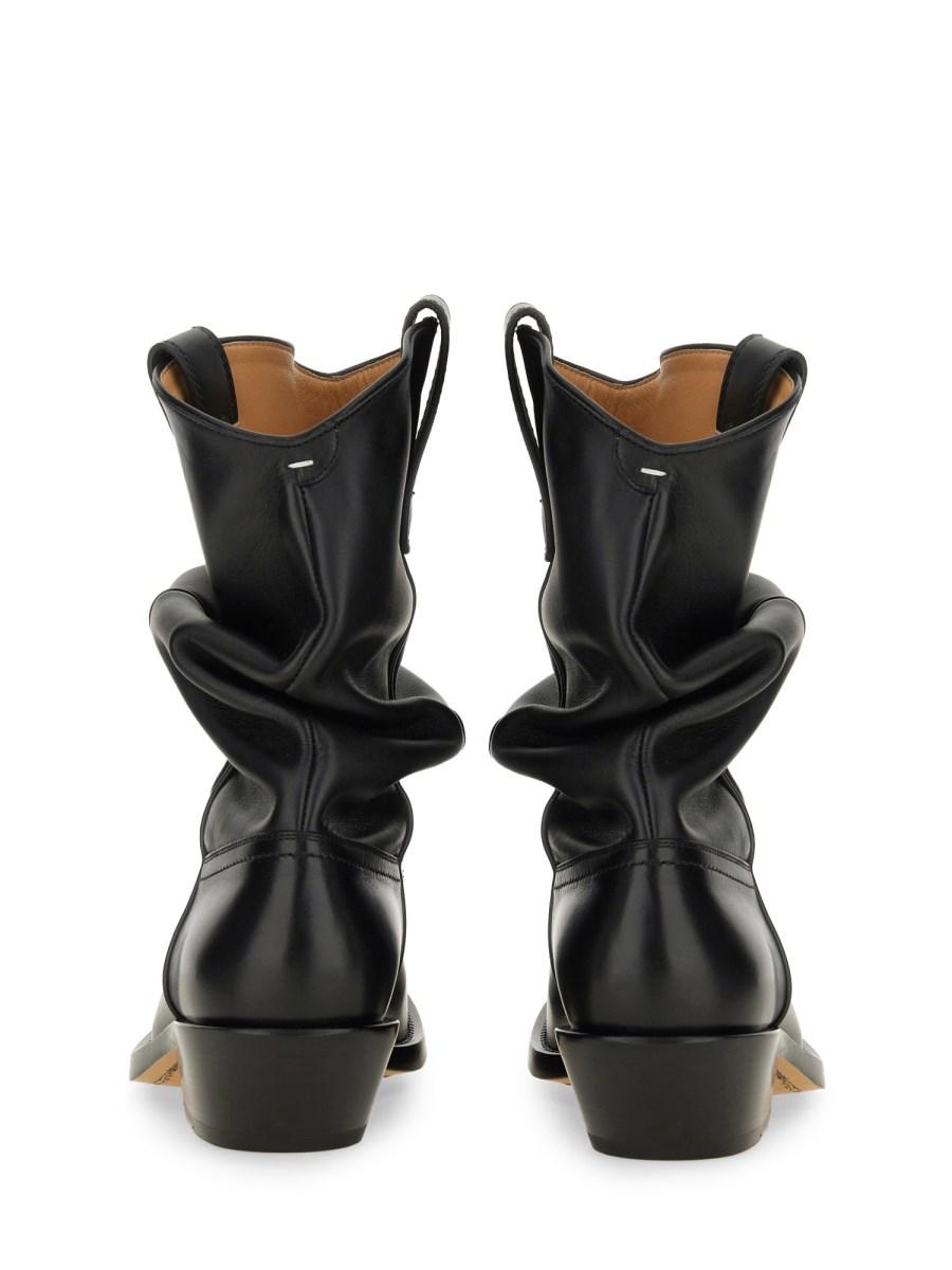 MAISON MARGIELA STIVALE TEXANO TABI IN PELLE