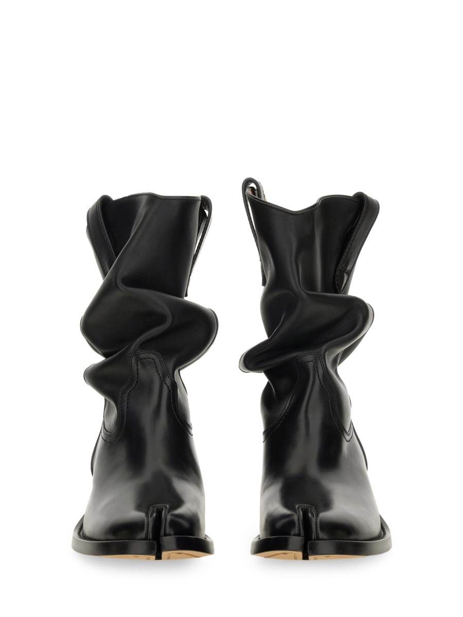 MAISON MARGIELA STIVALE TEXANO TABI IN PELLE