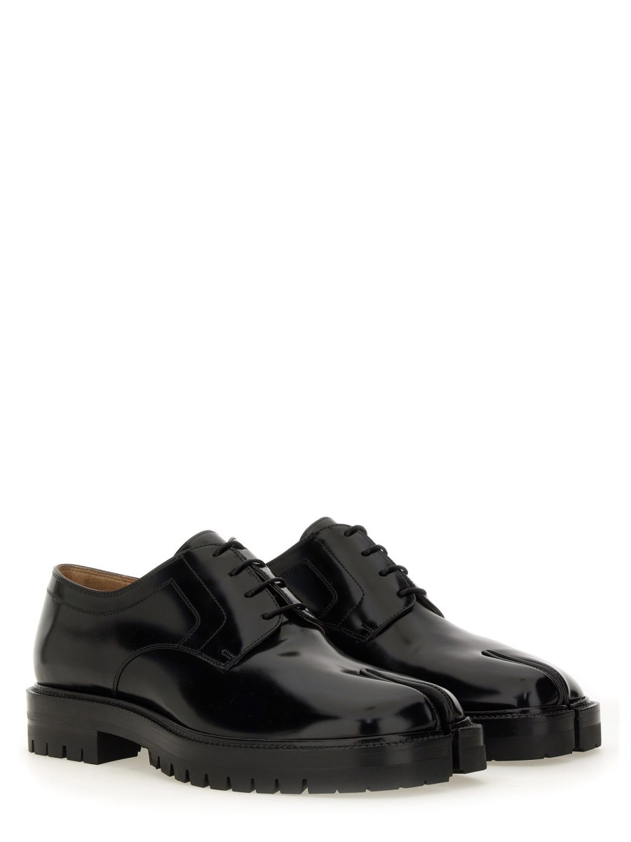 MAISON MARGIELA STRINGATA TABI IN PELLE